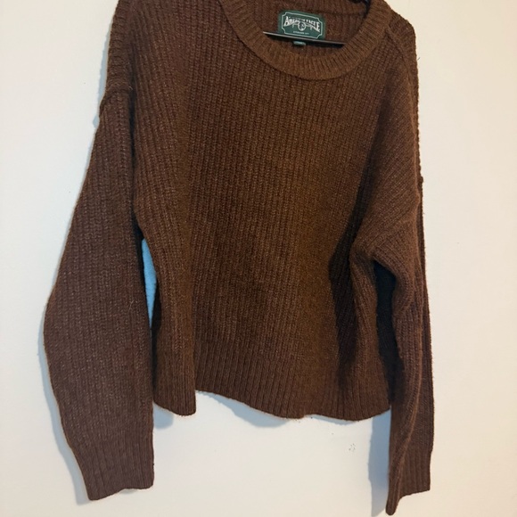 American Eagle Outfitters | Rich Brown Crew Neck Sweater - Picture 2 of 5